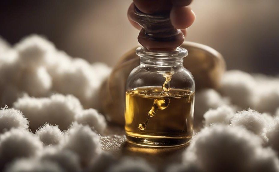 applying castor oil pack