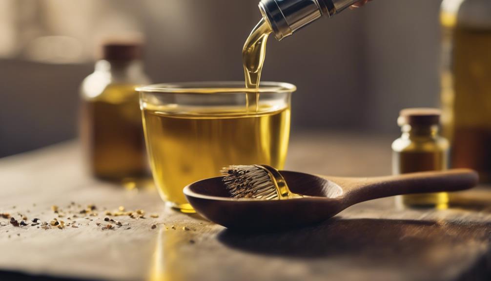 balancing castor oil application