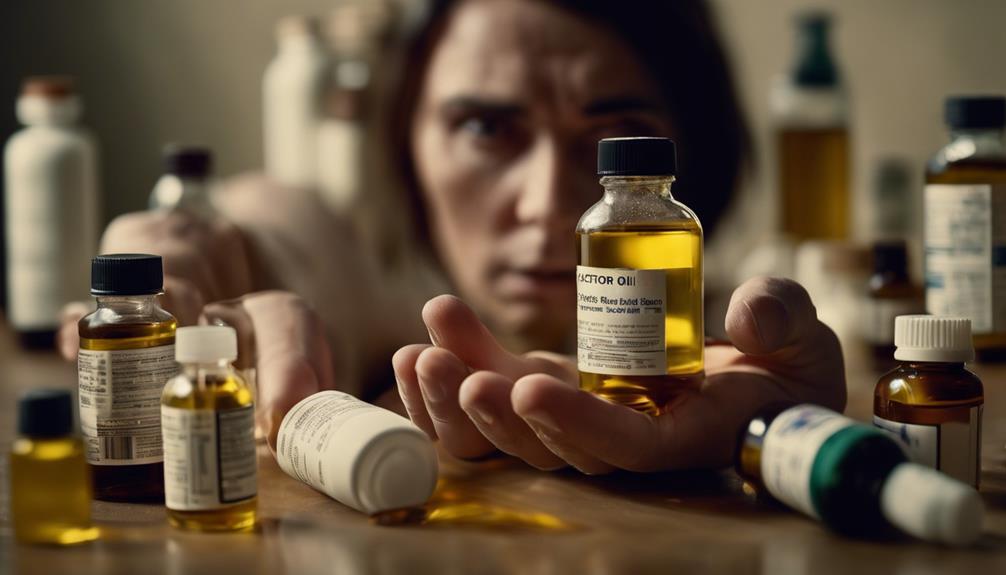 castor oil overdose risks