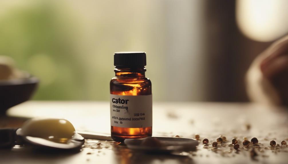 castor oil toxicity symptoms