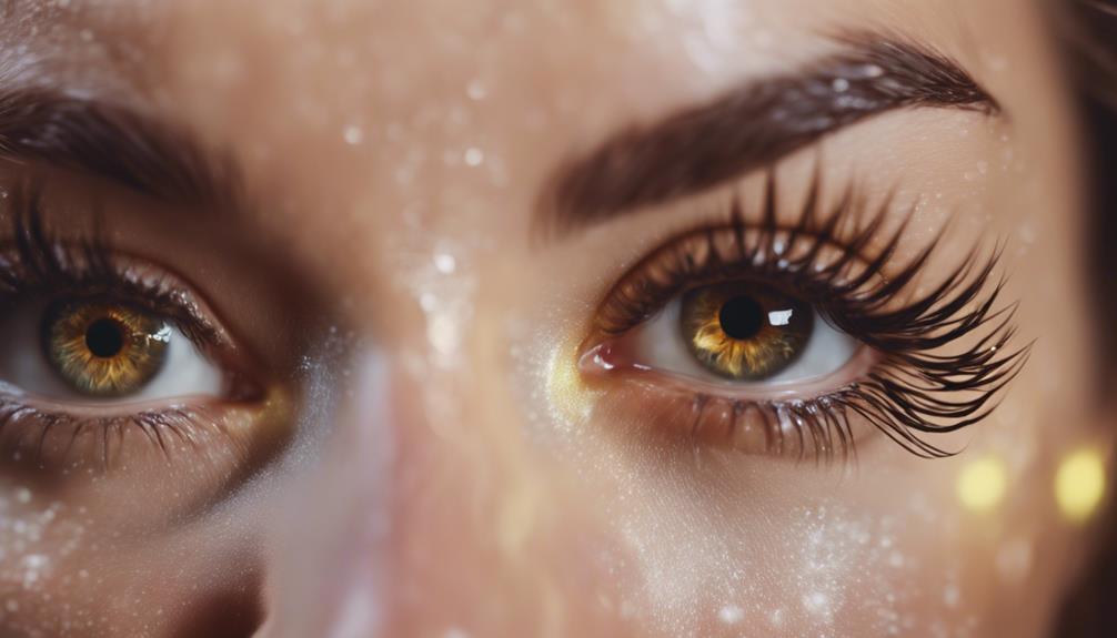 enhances lashes with gloss