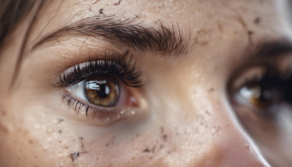 eyelash staining from mascara