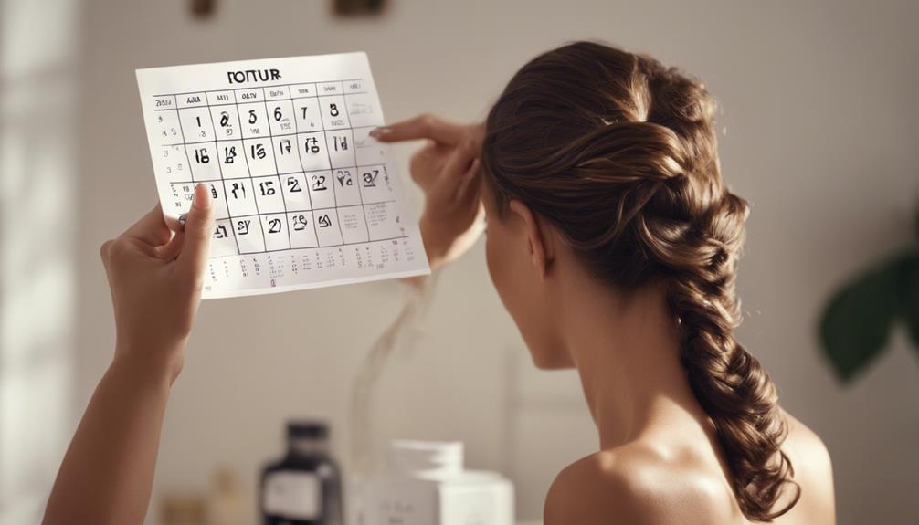 hair growth frequency guidelines