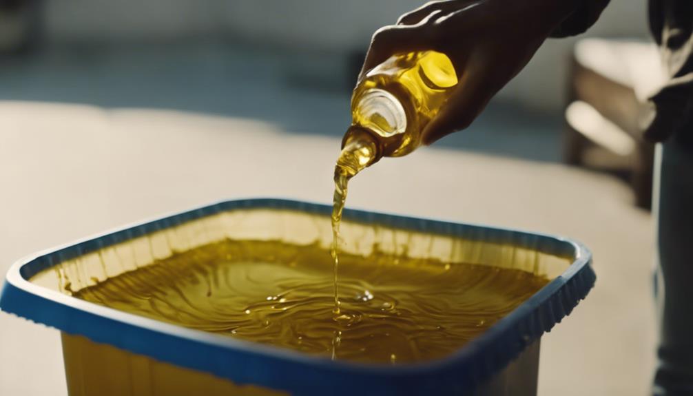 properly dispose castor oil