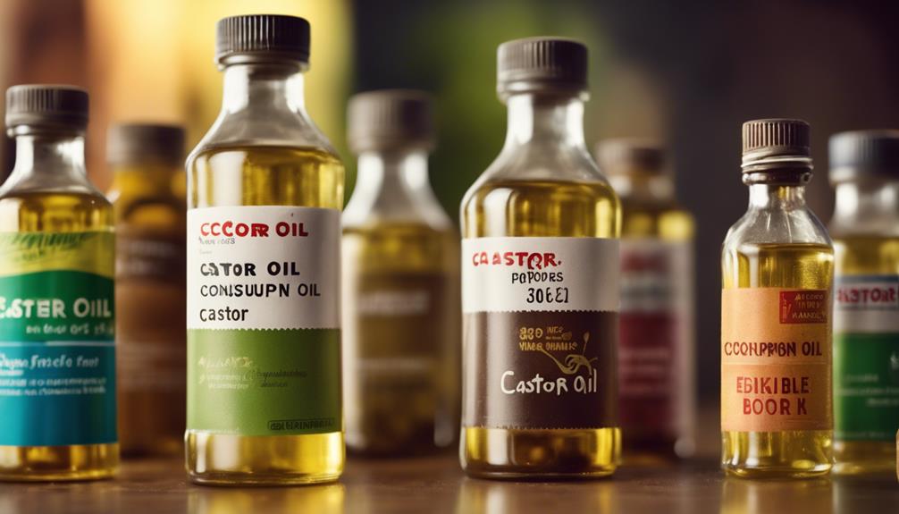 selecting edible castor oil
